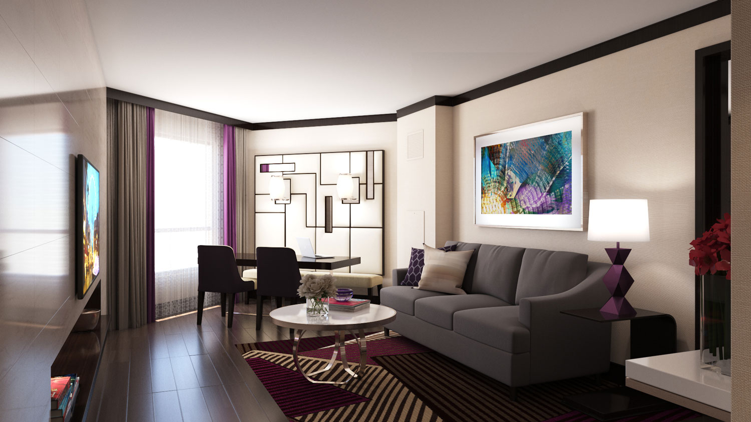 Caesars Harrahs Las Vegas - Executive Suite Rendering