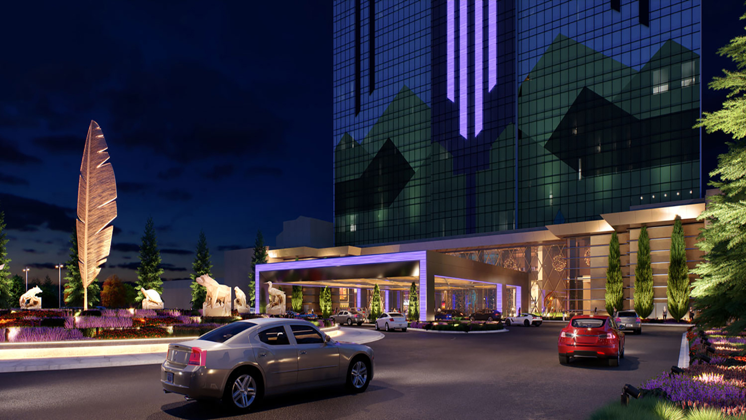 ior Porte Cochere Rendering