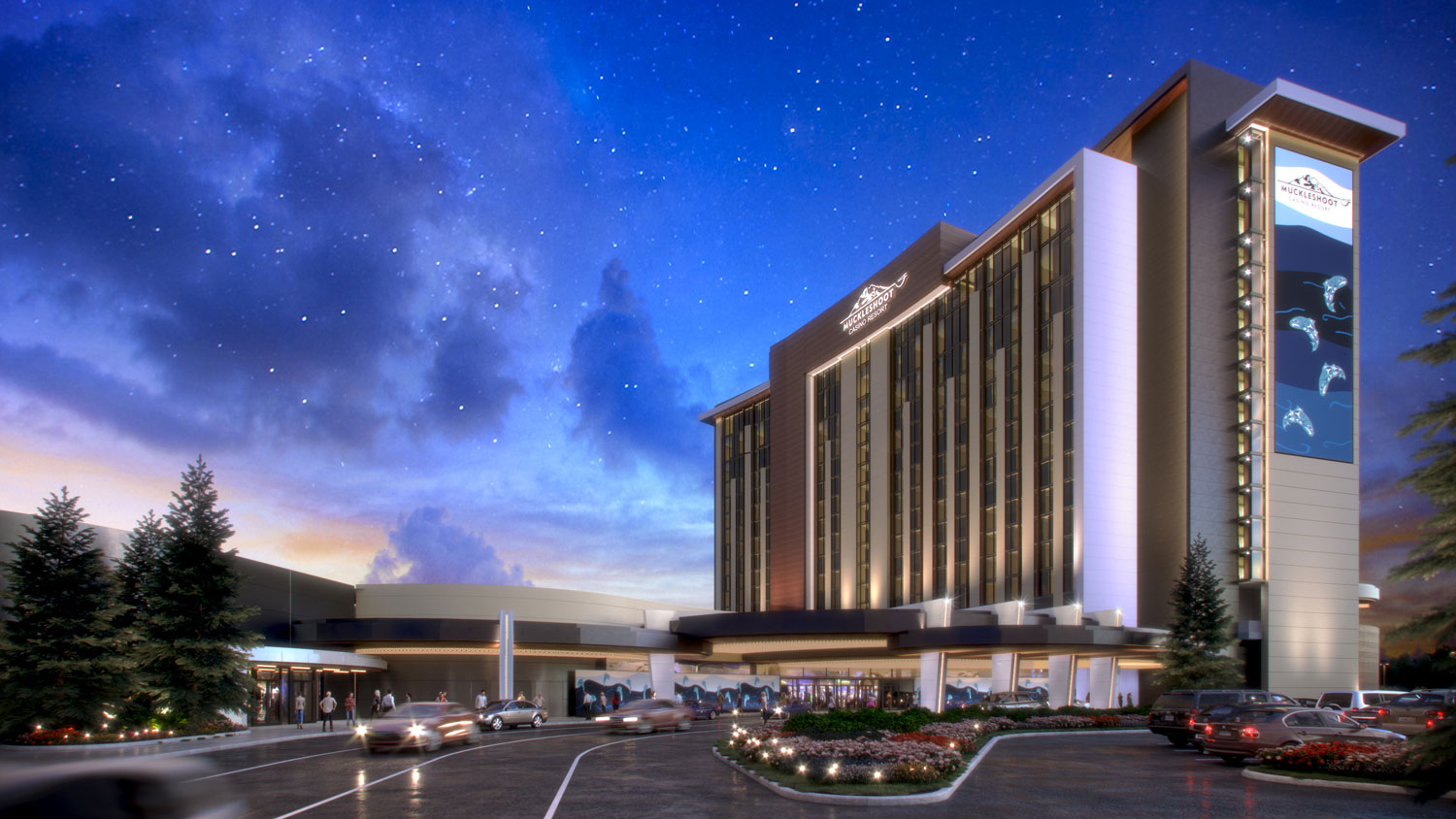 Muckleshoot Casino - Exterior Rendering